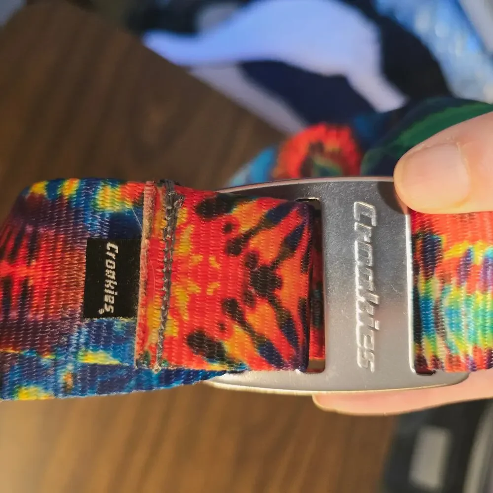 Croakies tie dye belt